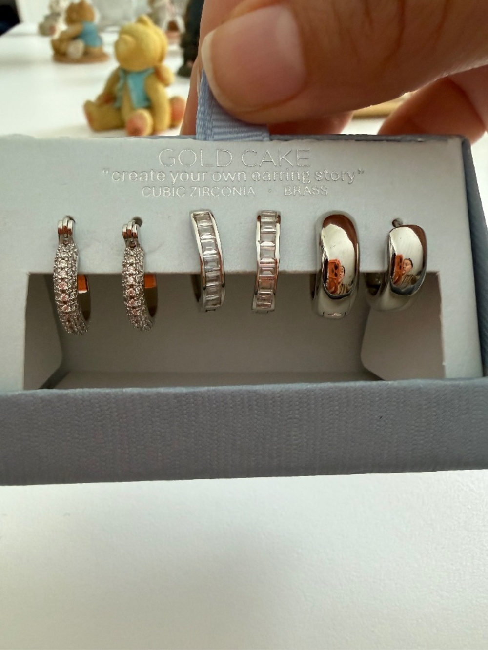 ✨ Gold Cake "Create Your Own Earring Story" Silver Earring Trio Set ✨